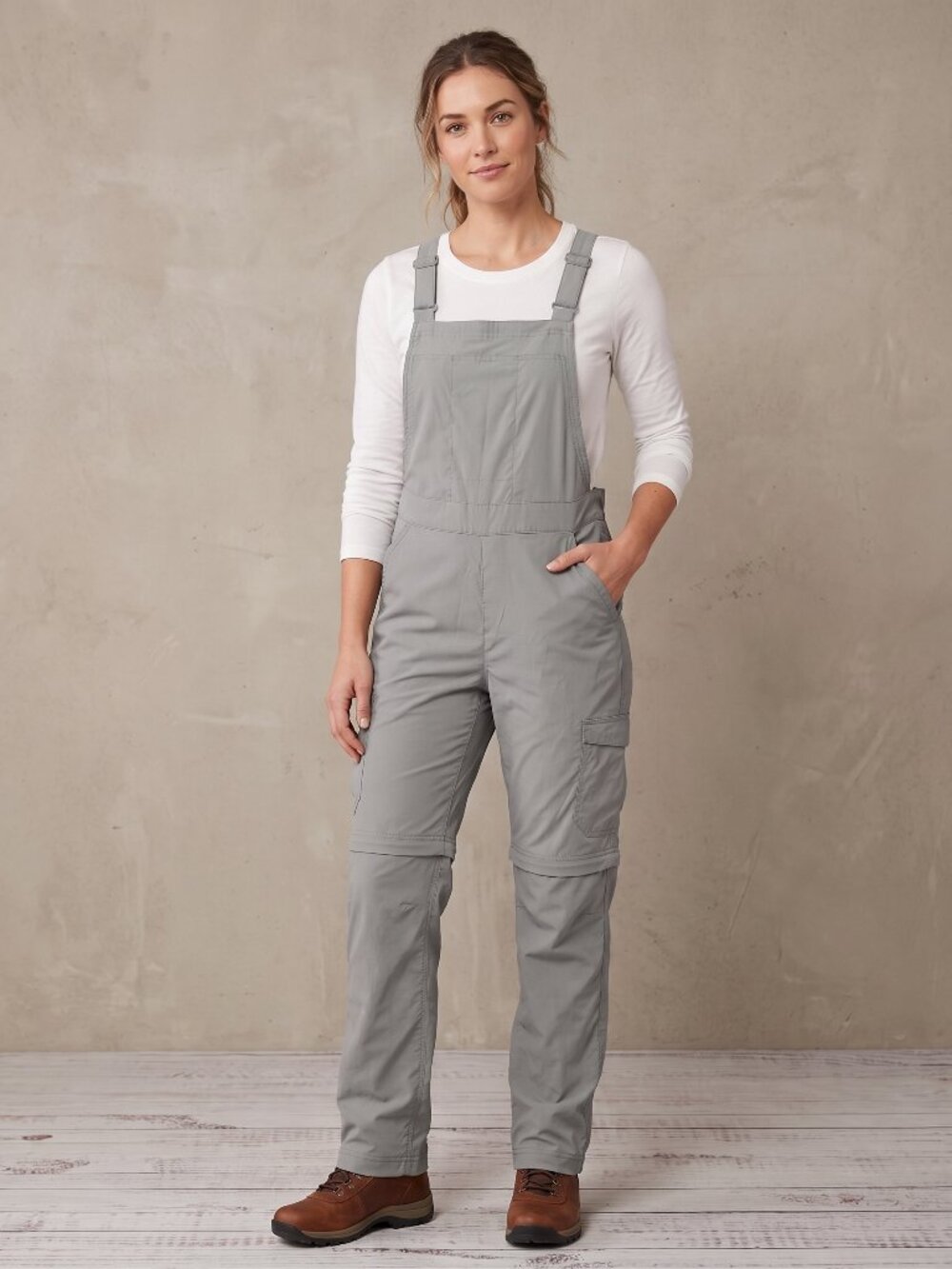Duluth Trading Co Heirloom Gardening Overalls Gray Convertible Size 10